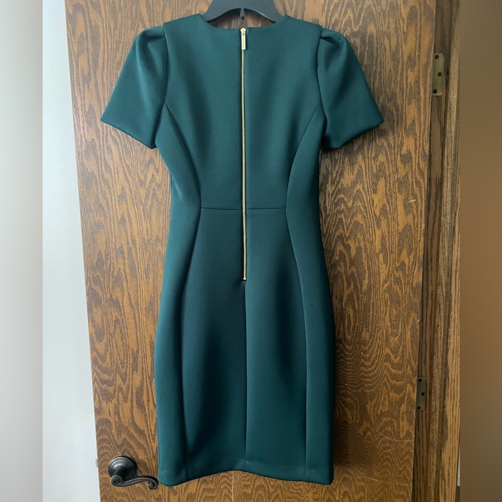 Calvin Klein Dark Green Midi Dress - Picture 4 of 10